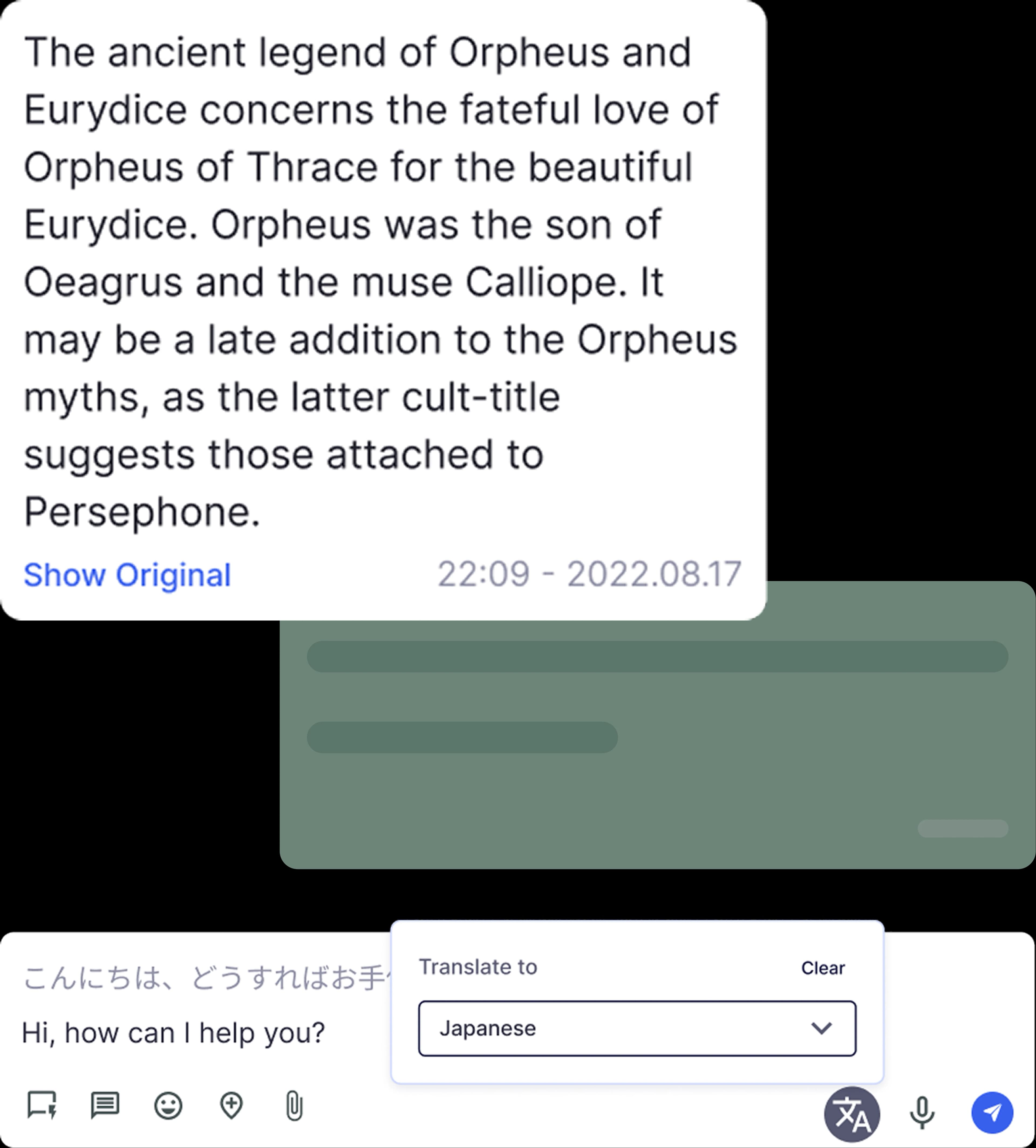 ترجمة الرسائل